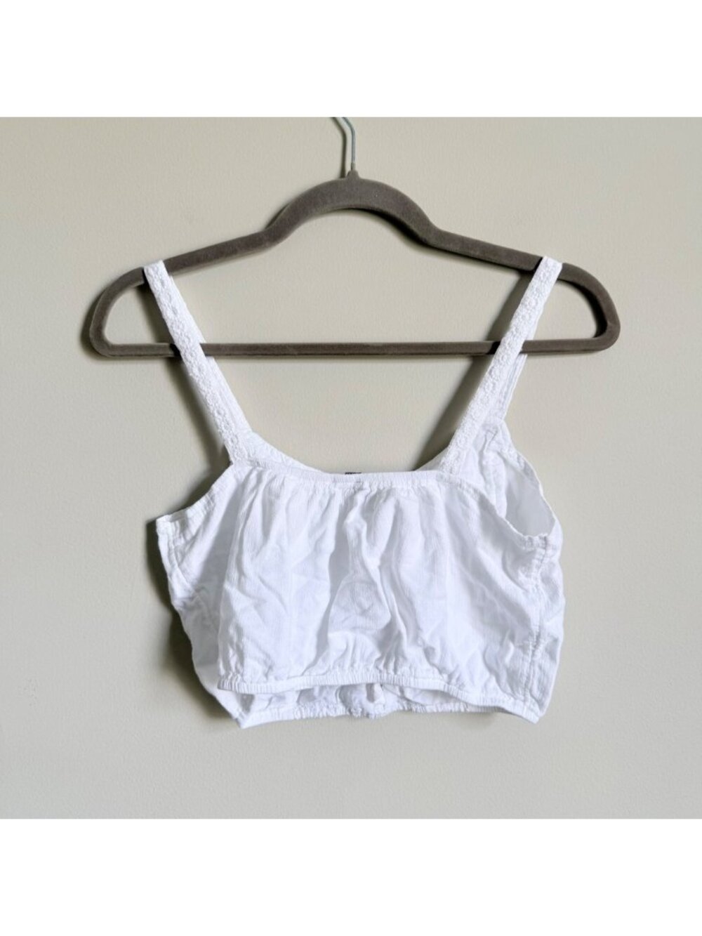 Lace Crop Top Boho Cottagecore Cami XS - Picture 3 of 3